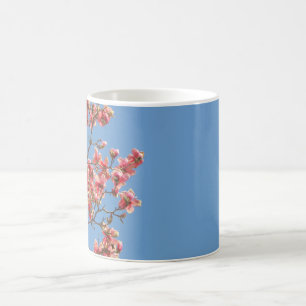 Taza De Café Flores rosas en Mug, personalizar con texto