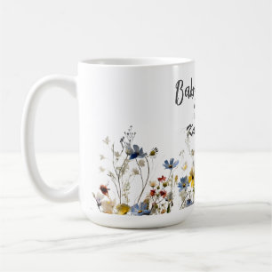 Taza De Café Flores salvajes Boho Baby Shower botánico