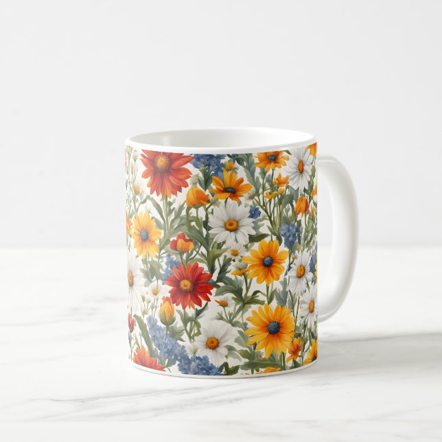 Taza De Café Flores salvajes de gloria (Anverso derecho)
