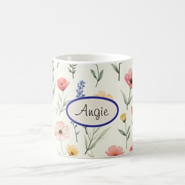 Taza De Café Flores salvajes de verano (Centro)