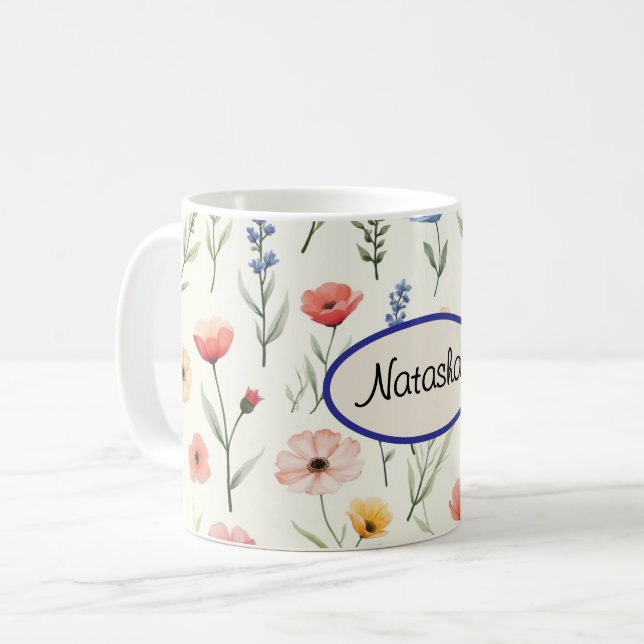 Taza De Café Flores salvajes de verano (Anverso izquierdo)