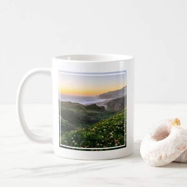 Taza De Café Flores | Santa Cruz California (Con donut)