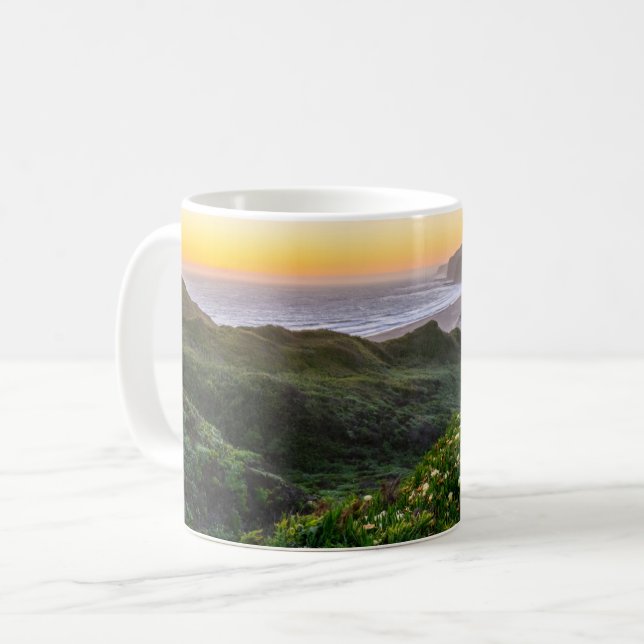 Taza De Café Flores | Santa Cruz California (Anverso izquierdo)