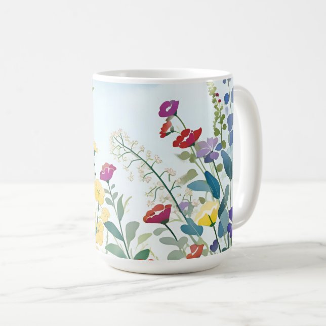 Taza De Café Flores silvestres (Anverso derecho)