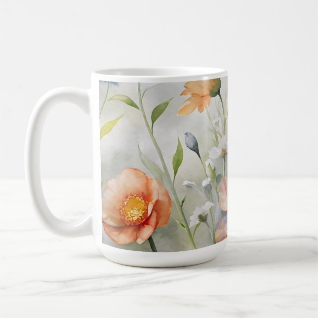 Taza De Café Flores silvestres (Izquierda)