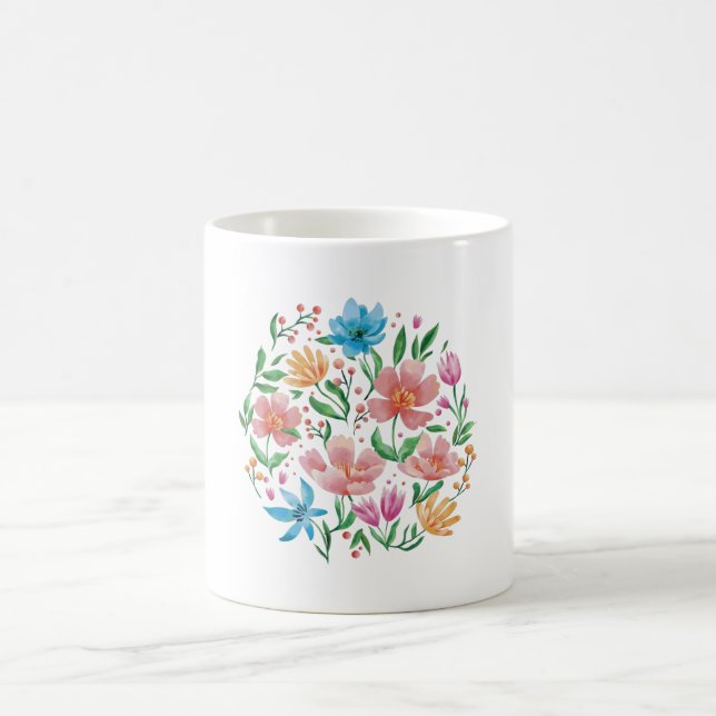 Taza De Café Flores silvestres (Centro)