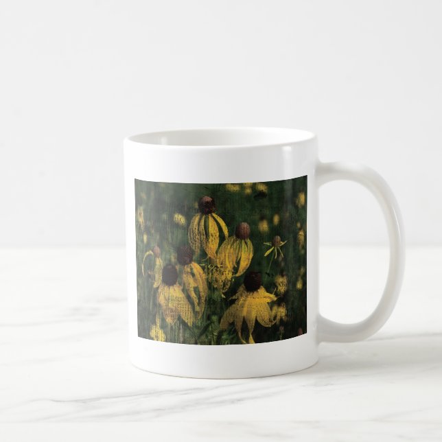 Taza De Café Flores silvestres amarillas (Derecha)