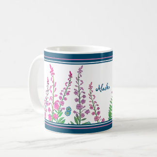 Taza De Café Flores silvestres de Alaska personalizadas