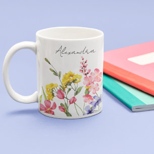 Taza De Café Flores silvestres de bonito