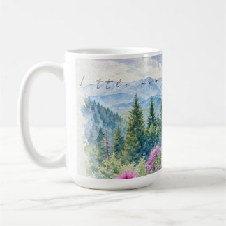 Taza De Café Flores silvestres de montaña al agua y serenidad