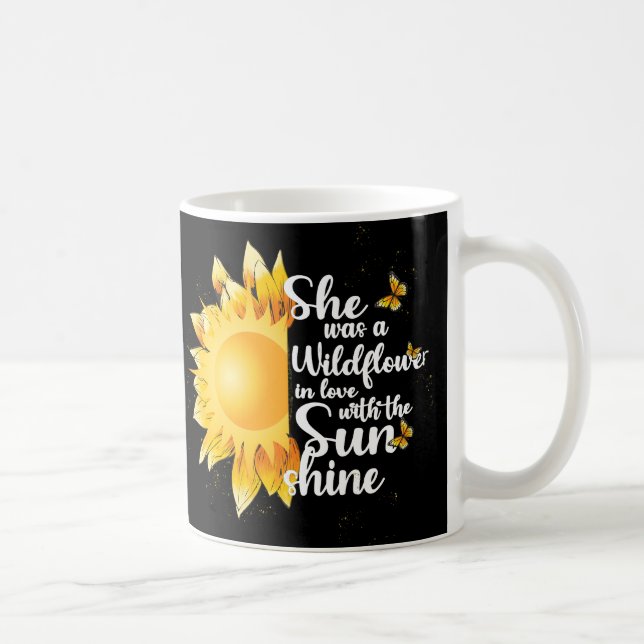 Taza De Café Flores silvestres de verano y sol (Derecha)
