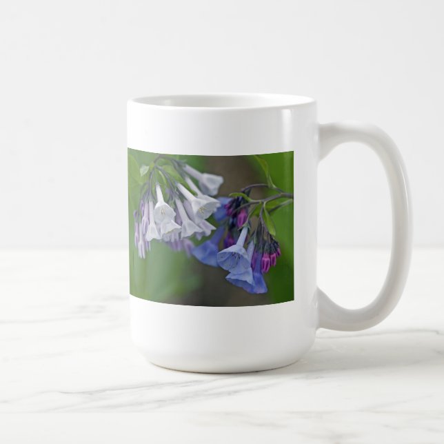 Taza De Café Flores silvestres de Virginia Bluebells (Derecha)
