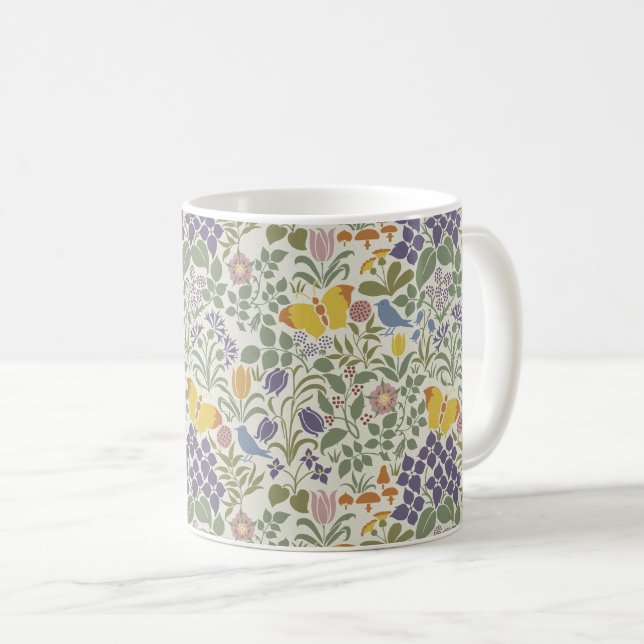 Taza de café Flores silvestres de Voysey (Anverso derecho)