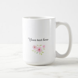 Taza De Café Flores silvestres delicadas acuarelas