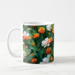 Taza De Café Flores silvestres en el campo-20632