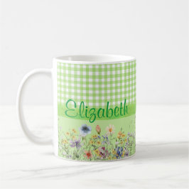 Taza De Café Flores silvestres estilo cabaña
