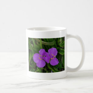 Taza De Café Flores silvestres Fucsia Spiderwort Regalos de Hot