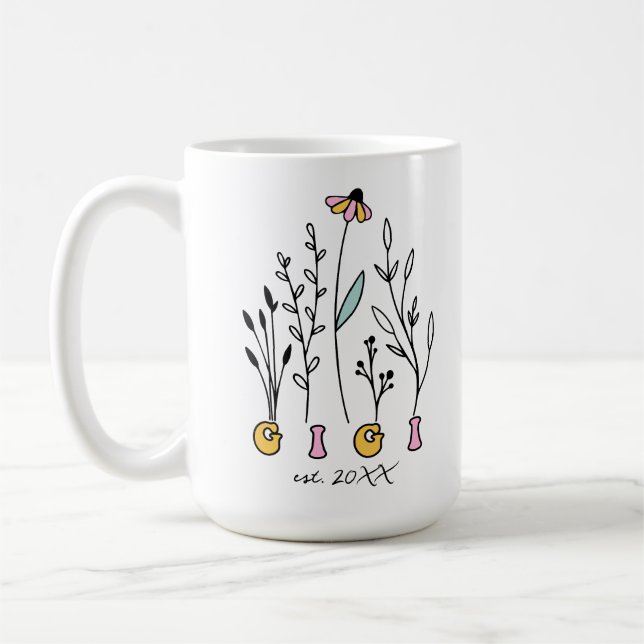 Taza De Café Flores silvestres Gigi (Izquierda)