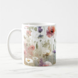 Taza De Café Flores silvestres modernas