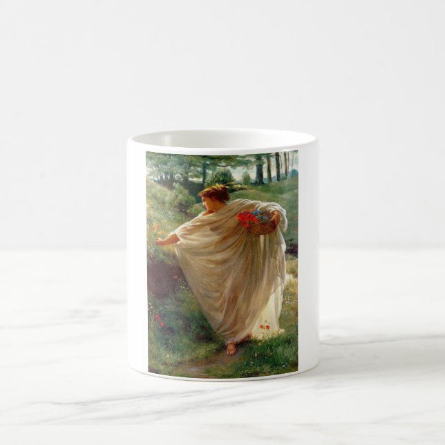 Taza De Café Flores silvestres (por Edward Poynter) (Centro)