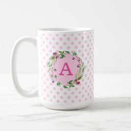 Taza De Café Flores silvestres y frambuesas personalizadas