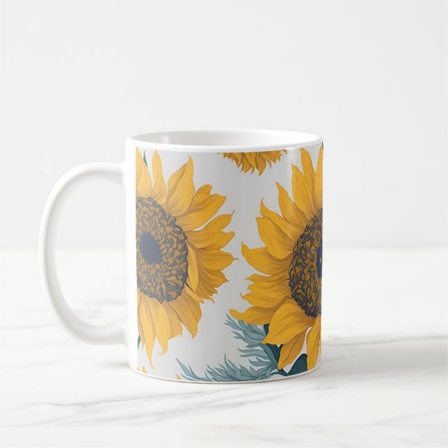 Taza De Café Flores solares - Mugre de verano (Izquierda)