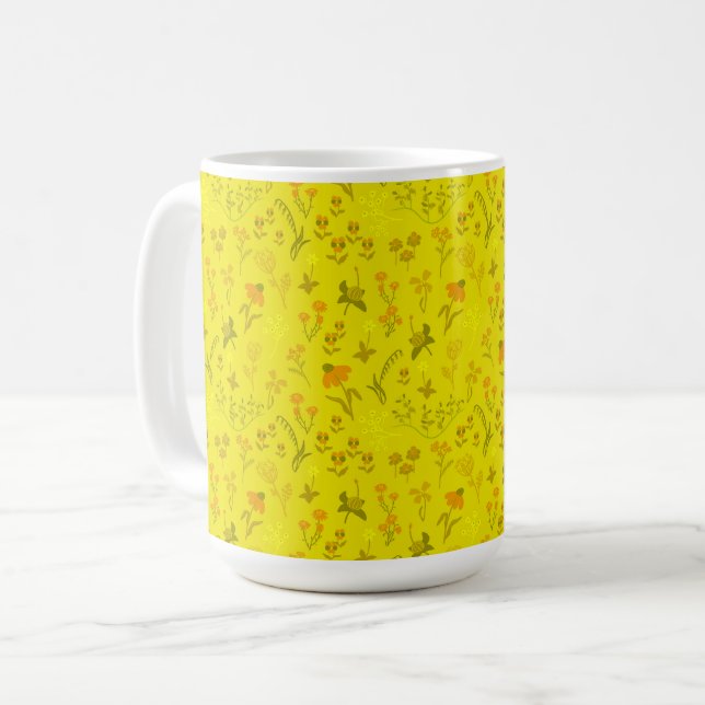Taza De Café Flores Sunny Meadow (Anverso izquierdo)
