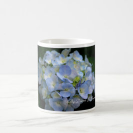 Taza De Café Flores Taza-Azules del hydrangea