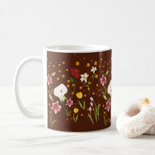 Taza De Café Flores vibrantes