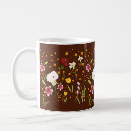 Taza De Café Flores vibrantes