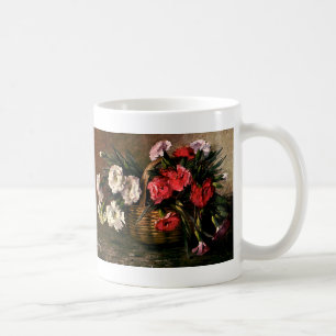 Taza De Café Flores Victorianas Antiguas, Claveles Florales