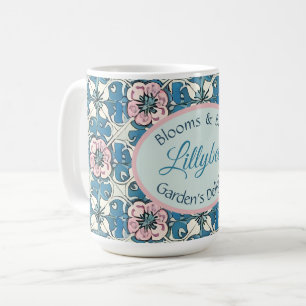 Taza De Café Flores y Felicidad - Delicia del jardinero - Texto