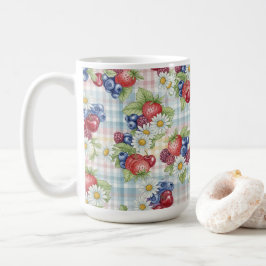 Taza De Café Flores y Frutas