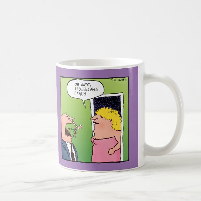 Taza De Café Flores y Personalizado romántico canto (Derecha)
