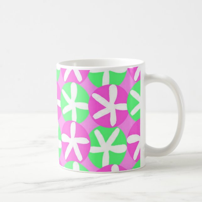 Taza De Café Flores y puntos (Derecha)