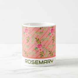 Taza De Café Flores Y Sale Café Personalizado Mug