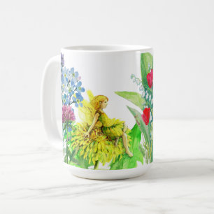 Taza De Café Flores y un diente de león