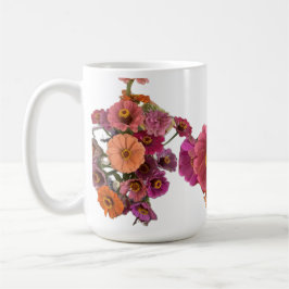 Taza De Café Flores Zinnia Maureen Girard Bouquet Sachet