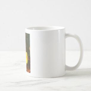 Taza De Café Florezca el jGibney amarillo 2014 de la playa del