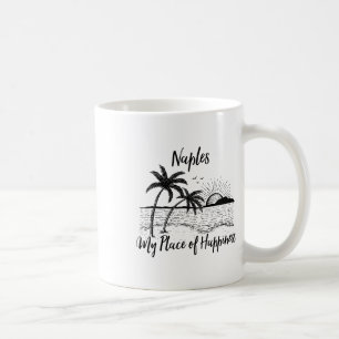 Taza De Café Florida Beach Mi Lugar De La Felicidad - Nápoles
