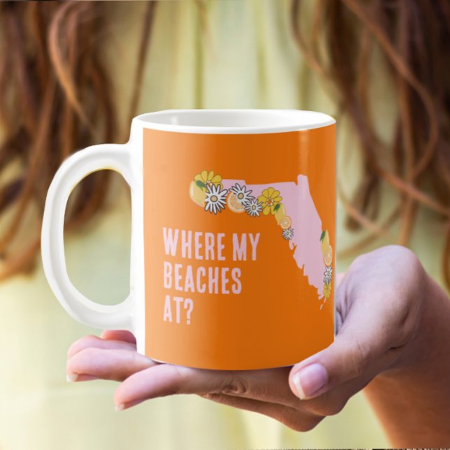Taza De Café Florida Donde Mis Playas Personalizado  (Subido por el creador)