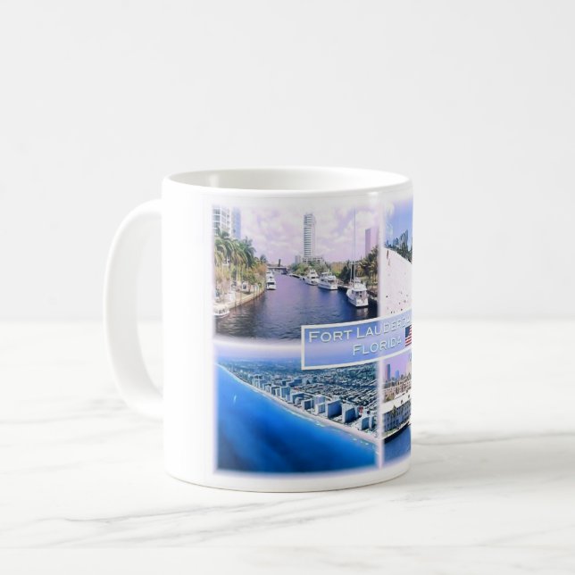 Taza De Café Florida - Estados Unidos - Mosaico - (Anverso izquierdo)