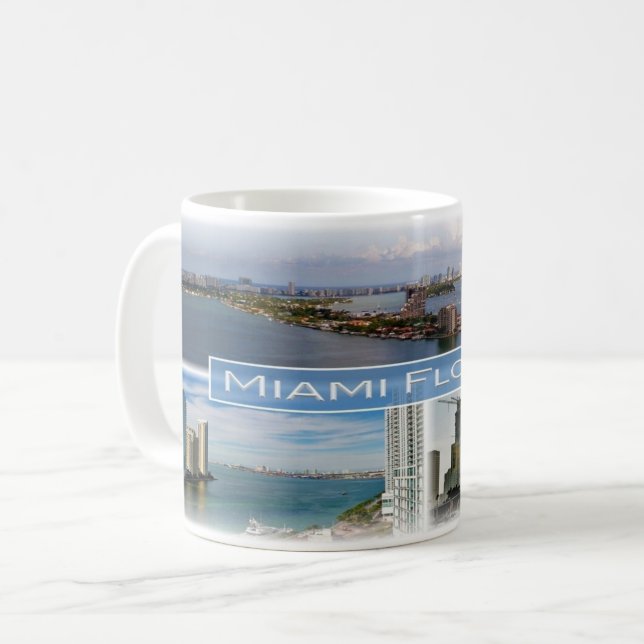 Taza De Café Florida - Miami - (Anverso izquierdo)