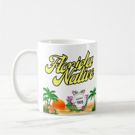 Taza De Café FLORIDA NATIVE -Establecido(Personalice su año)