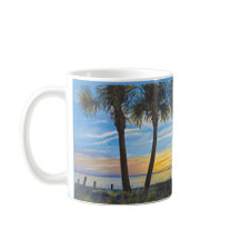 FLORIDA SUNSET PALM TRECE CAFÉ MUG