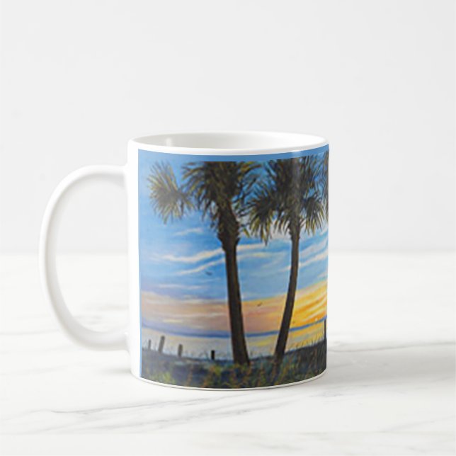 TAZA DE CAFÉ FLORIDA SUNSET PALM TRECE CAFÉ MUG (Izquierda)