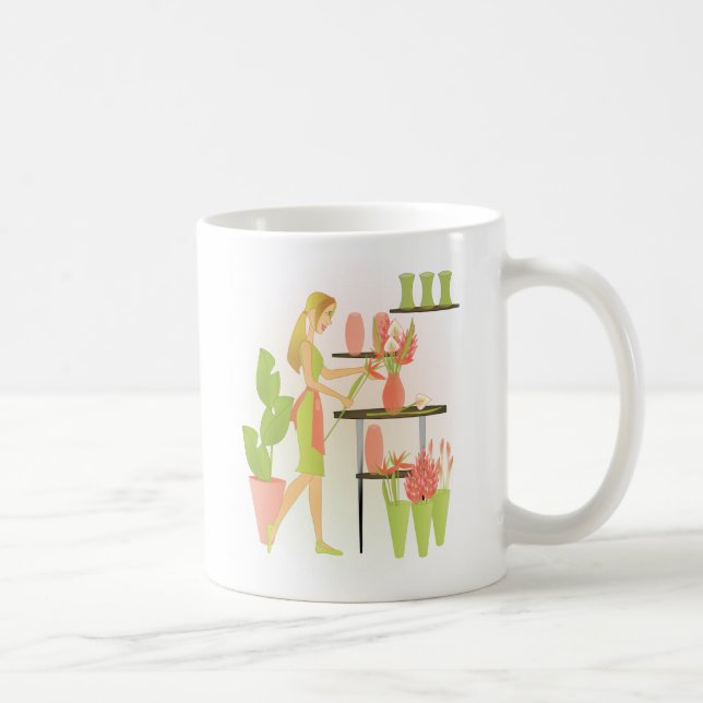 Taza De Café Florist-Peach (Derecha)