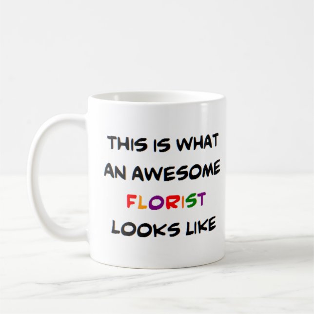 Taza De Café florista, impresionante (Izquierda)