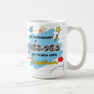 Taza De Café Flork Día del Maestro - Los verdaderos Heroes!