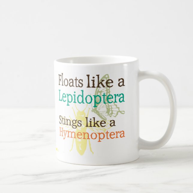 Taza De Café Flotadores como lepidópteros (Derecha)